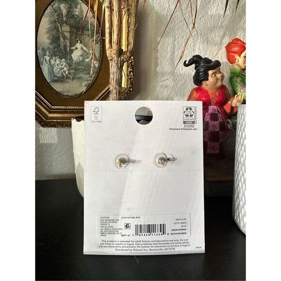 Time and tru beaded crab earrings NWT PINK - Picture 4 of 4